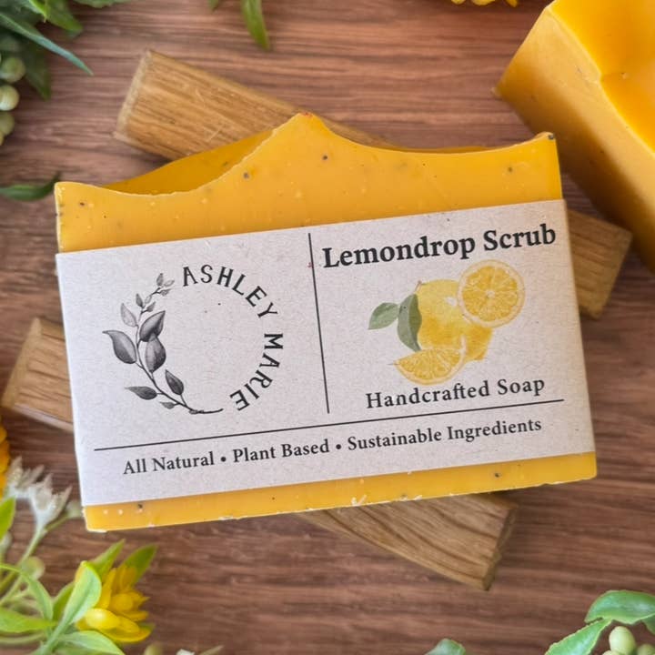 Ashley Marie Soap - Wholesale Bar Soap - Lemondrop Handmade Soap Bar | Citrus Artisan Soap0