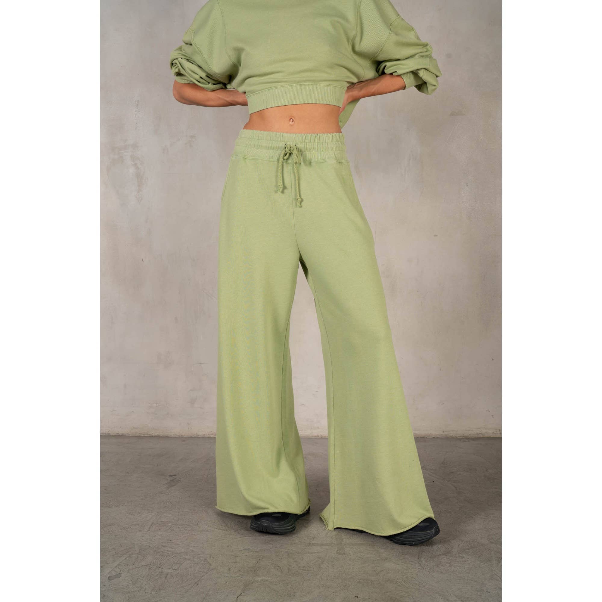 lalamia - Wholesale Pants - Women's - Matching Rib Wide Oversize Sweatpants31