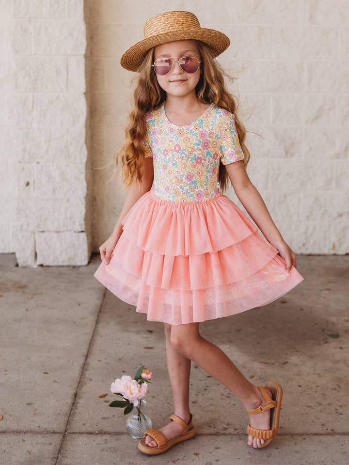 BLOOMIN' WILDFLOWERS DREAM TUTU DRESS for wholesale by Dream Big Little Co.