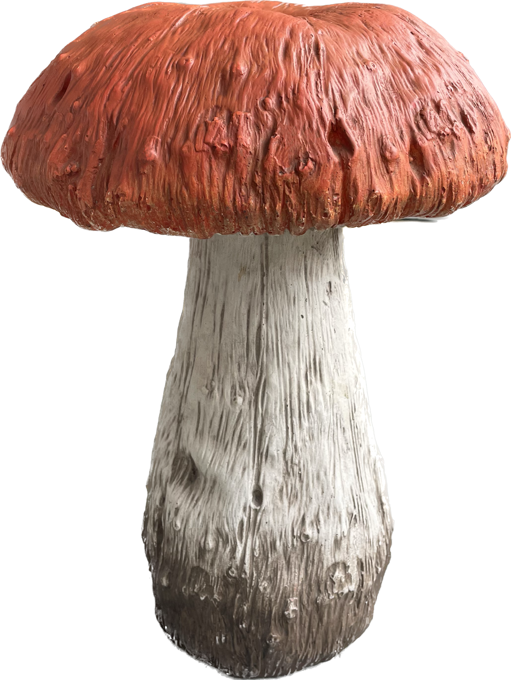 Galt International Company - Vente Bibelots/décorations d'extérieur - Statue en forme de champignon rouge ou orange avec capuchon 15"4
