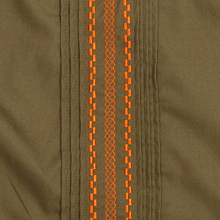 Paris Texas Apparel Co. - Wholesale Button Down Shirt - Men's - Hunting Classic Guayabera - Olive1