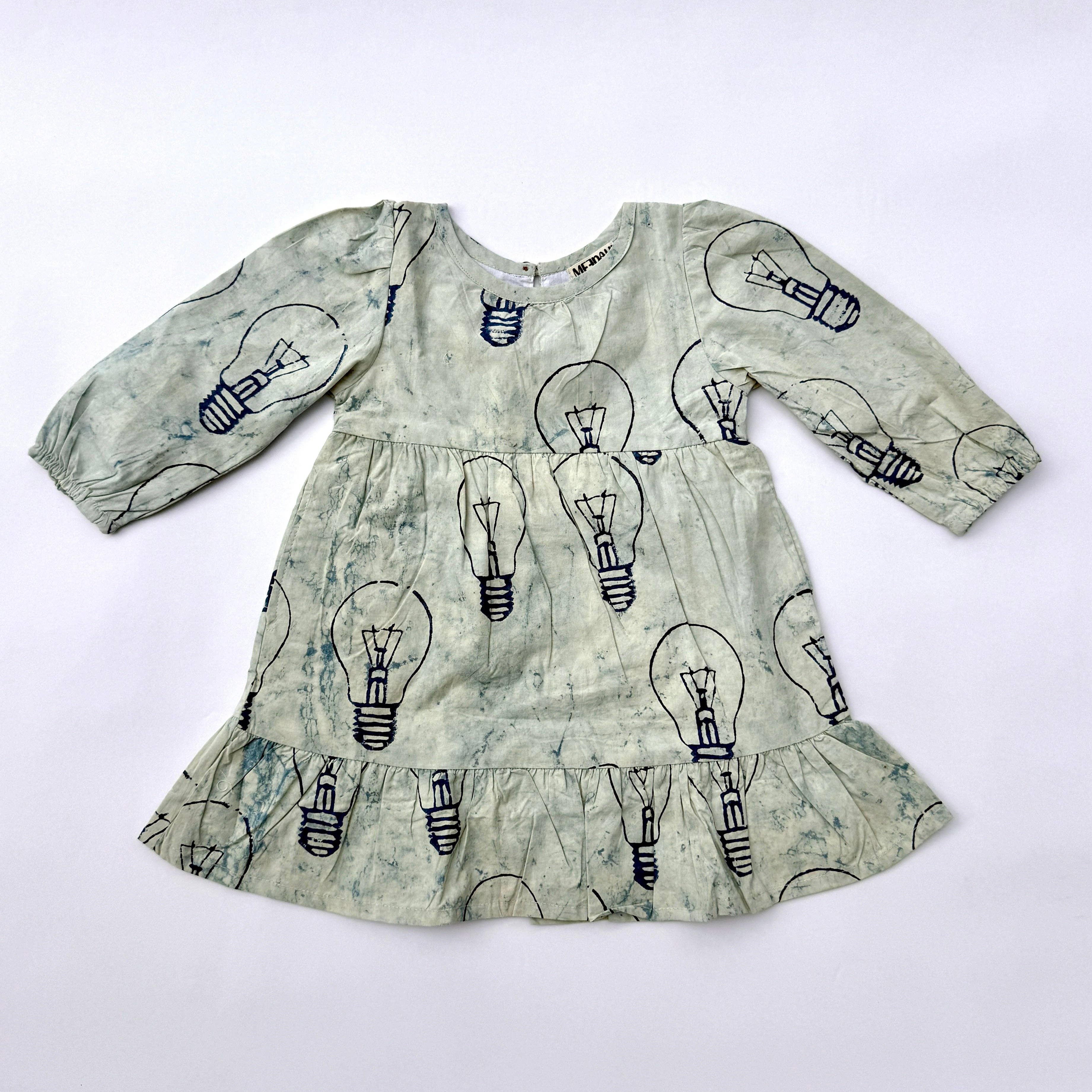 Meerahi – Großhandel Kleid – Kinder – Handgefertigtes Mädchen-Glühbirnenkleid5