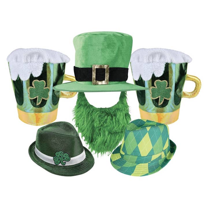 ST. PATRICK'S DAY HAT ASSORTMENT - LLB Toys for wholesale by La Luna Bella - Toys