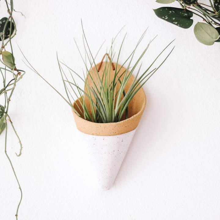 Carter & Rose - Wholesale Hanging Planter - Large Ceramic Cone
