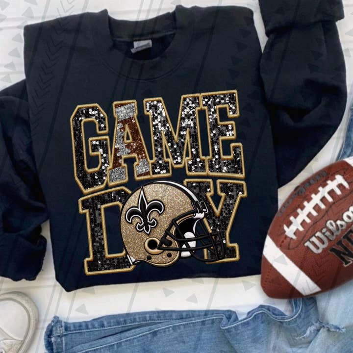 Saints Game Day for wholesale by Farm Life Crafting