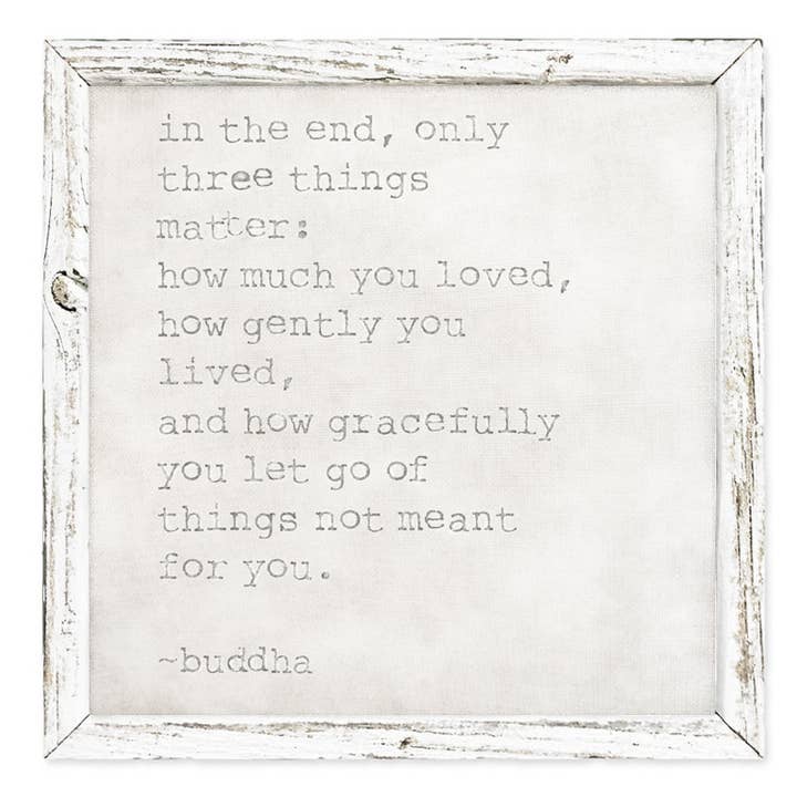 'Buddha-"Uiteindelijk... "'- Shelf Art voor wholesale door Sweet Gumball Inc.