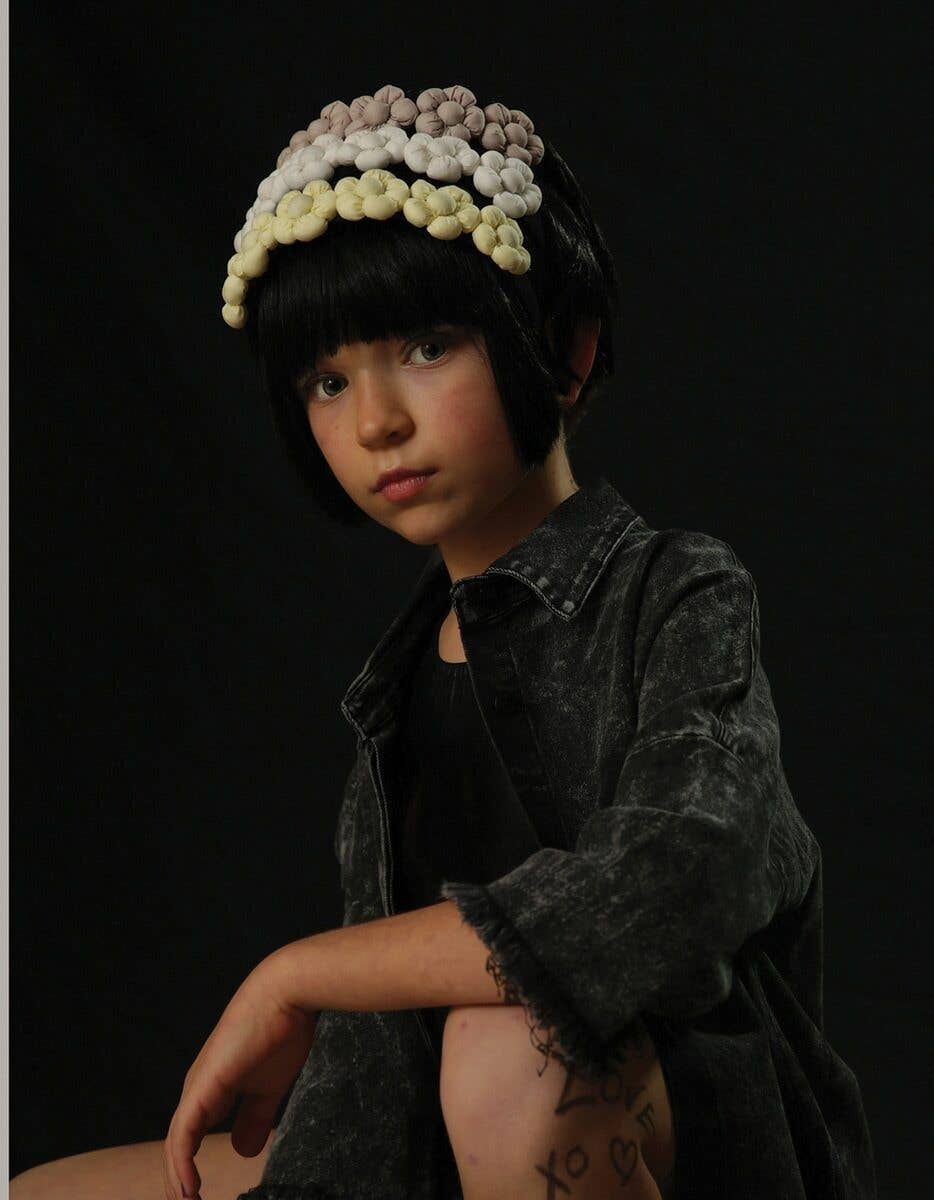 Amour Bows – wholesale Pannband - Barn – Serenity - Grå4