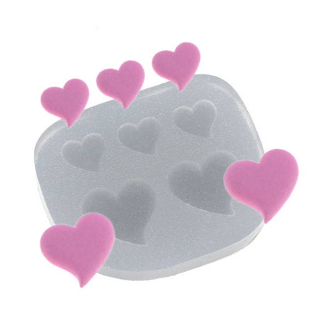 Love Heart Buttons Silikonform für Kuchen Dekoration Fondantform Kuchen Cupcake Schokolade Backform DIY für den Großhandel von Flexarte USA