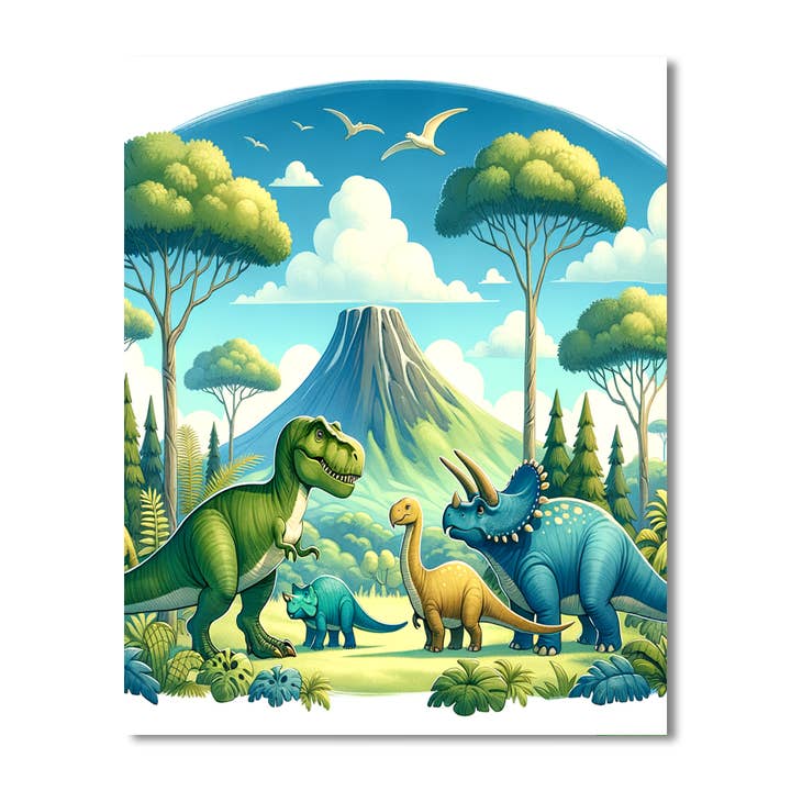 Artistry Rack - Wholesale DIY Craft Kit - Kids - Friendly Dinosaur World - DIY Painting By Numbers Kit