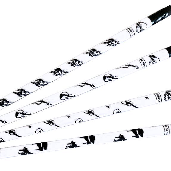 Blyanter - rør med 60 musikinstrumenter for engroshandel hos THE MUSIC GIFTS COMPANY