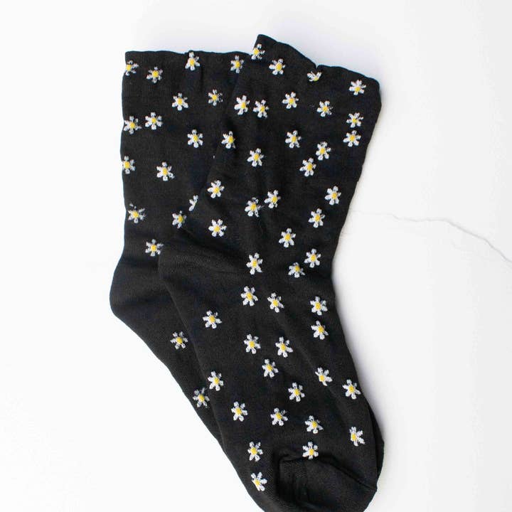 Daisy Meadow Cotton Blend Socks for wholesale by Tiepology