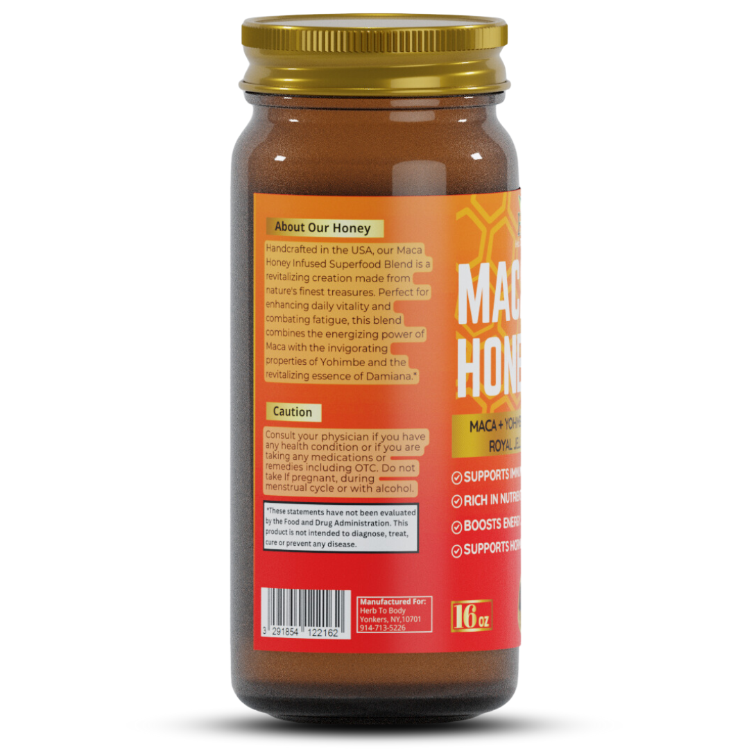 Herb To Body - Wholesale Honey - Maca Honey 16oz3