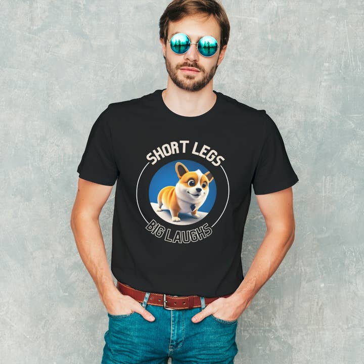 La maglietta Corgi Chuckles per la vendita all'ingrosso da parte di FunnyNikko