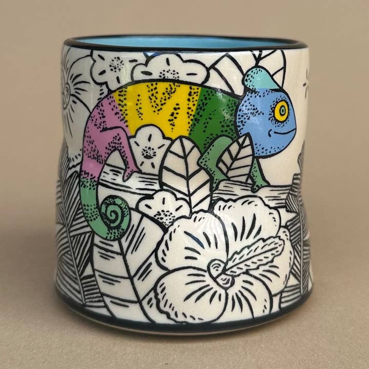 Lucky Chameleon Cup - Medium for wholesale by The Bowl Maker