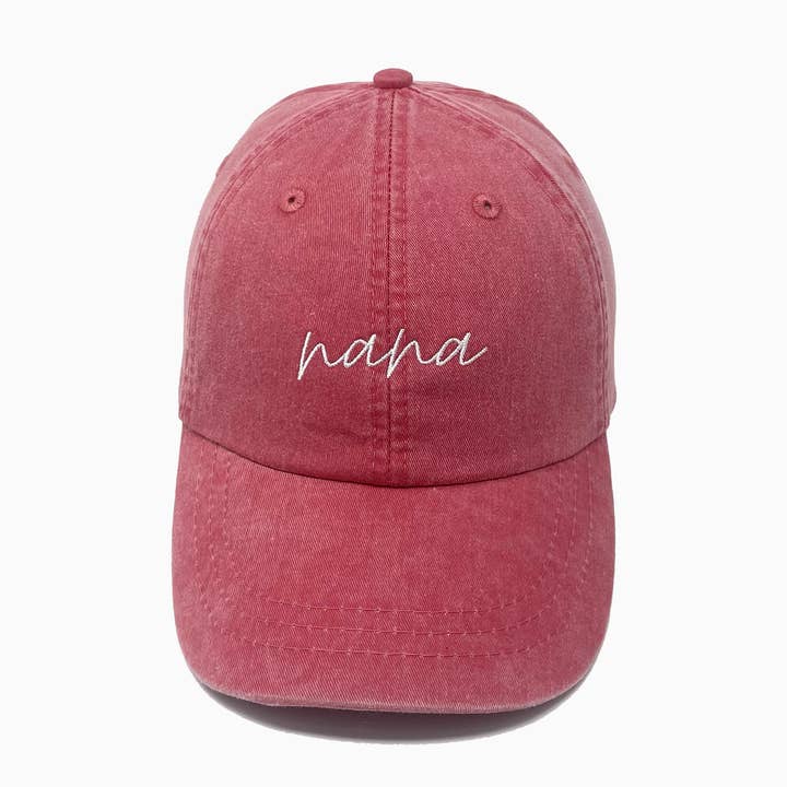 Nana Embroidered Pigment-Dyed Baseball Cap for wholesale by jnh+design