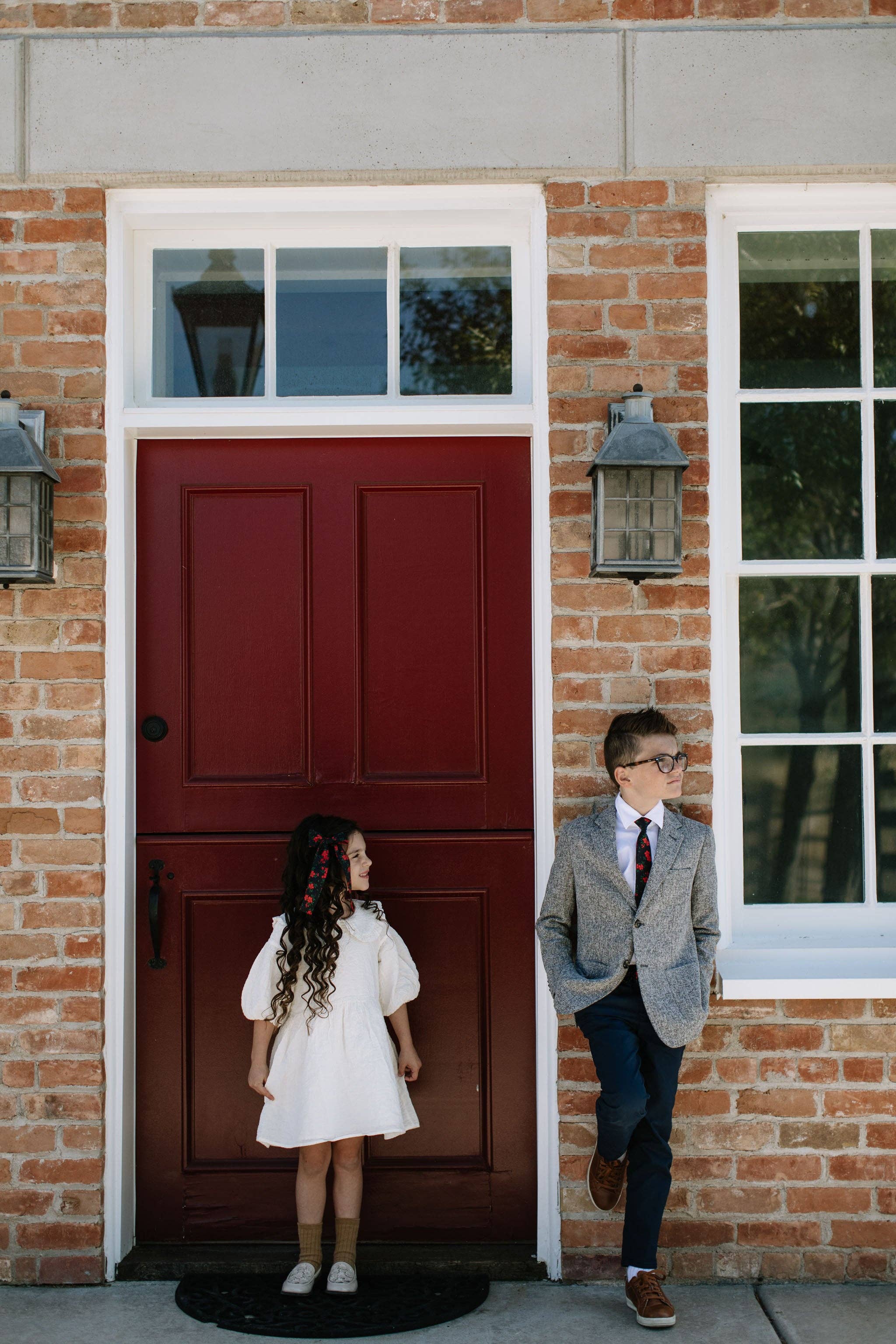 Boon Ties - Vente Cravate – enfant - Cravate Garçon Rouge à Motifs Floraux6