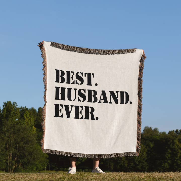 3dRose - Wholesale Throw Blanket - 3dRose, Best Husband Ever - fun romantic married wedded love gifts for him for anniversary or Valentines day, Blanket1