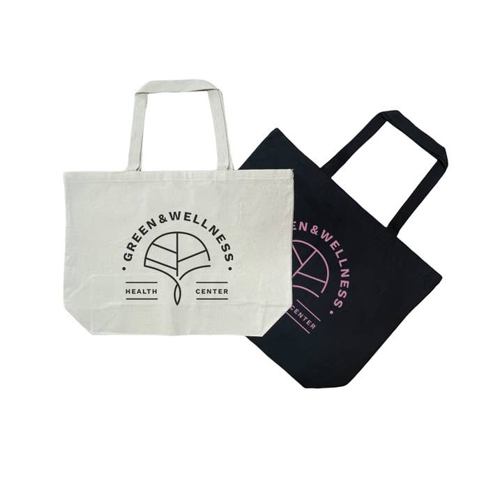 Customized Long Handles Canvas Tote Bag With Your Logo/Text for wholesale by BAGANDCANVAS