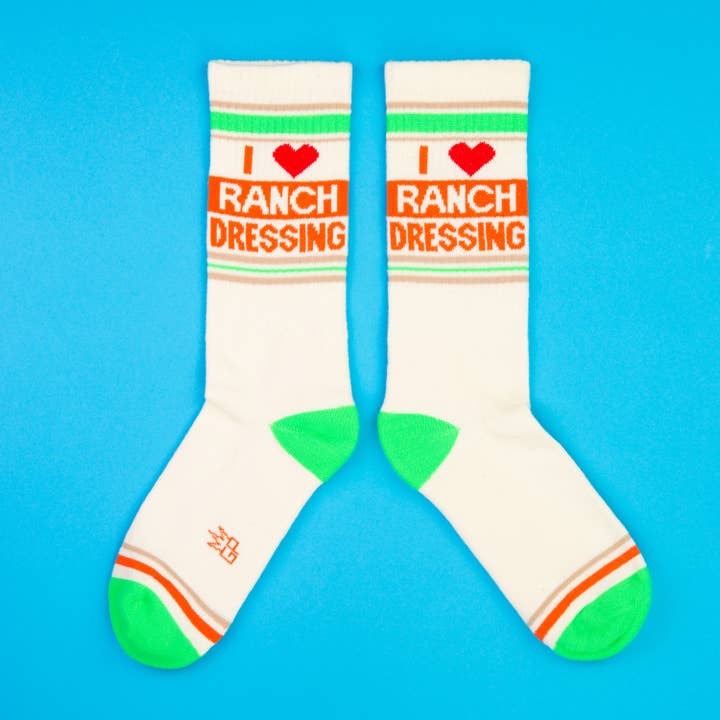 Gumball Poodle - Wholesale Socks - Unisex - I ❤️ Ranch Dressing Gym Crew Socks4