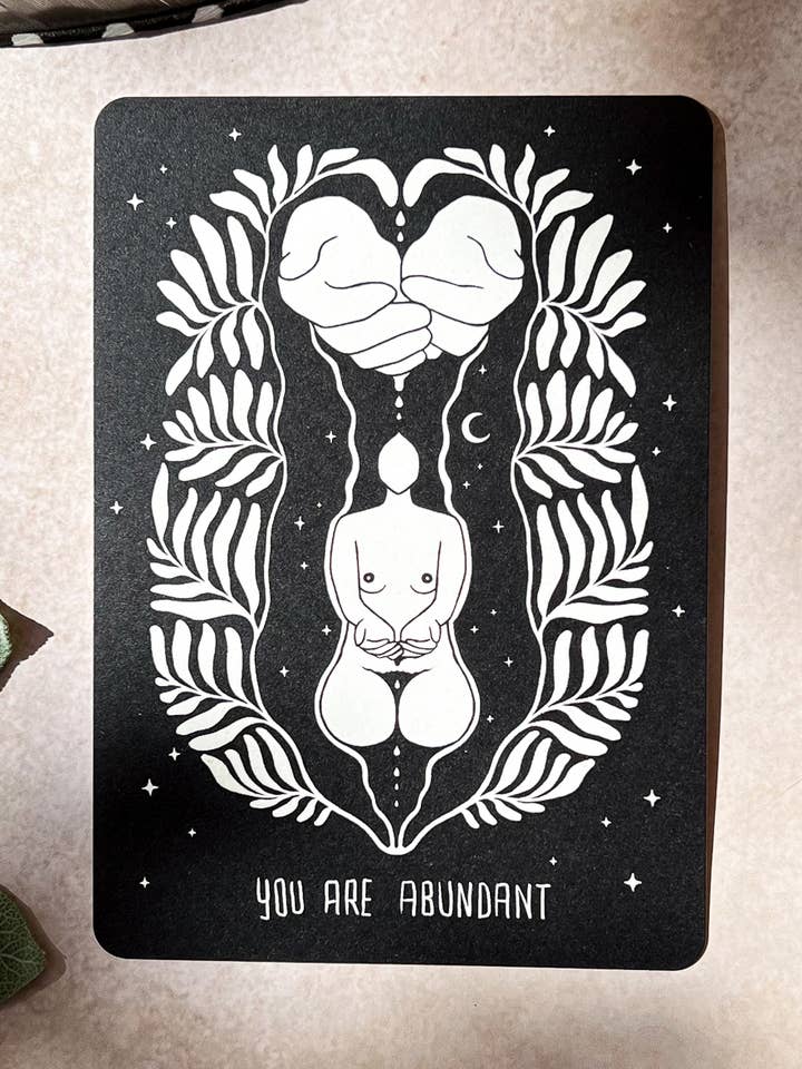 Je bent er in overvloed Postcard Greeting Card Universe voor wholesale door art.from.ilkas.heart