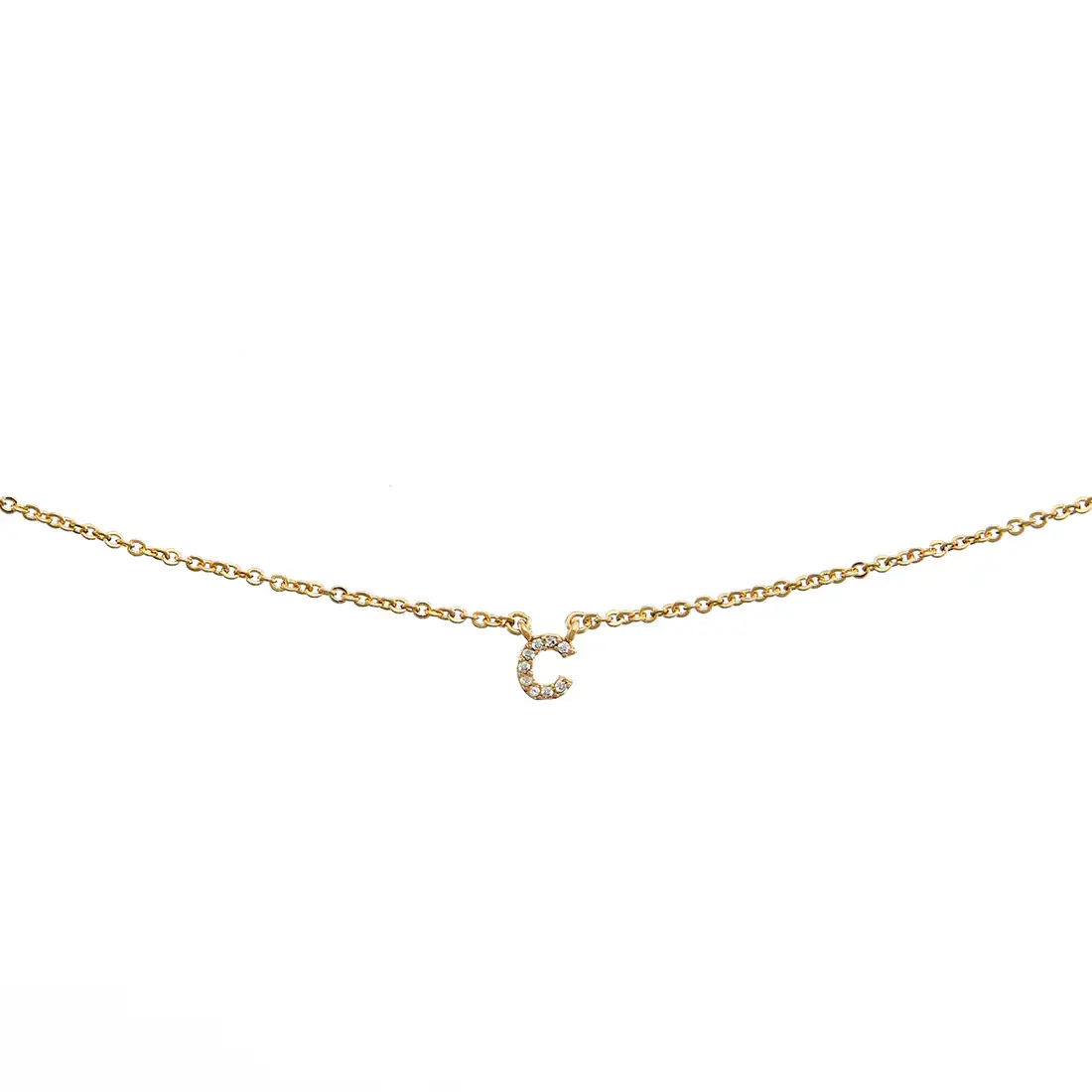 Brenda Grands Jewelry - Wholesale Jewelry Set - 18K Gold Dainty Shiny Initial Necklace - Set of 166