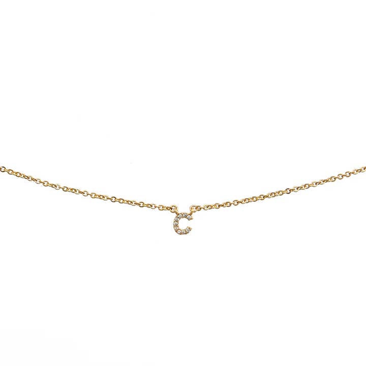 Brenda Grands Jewelry - Wholesale Jewelry Set - 18K Gold Dainty Shiny Initial Necklace - Set of 166