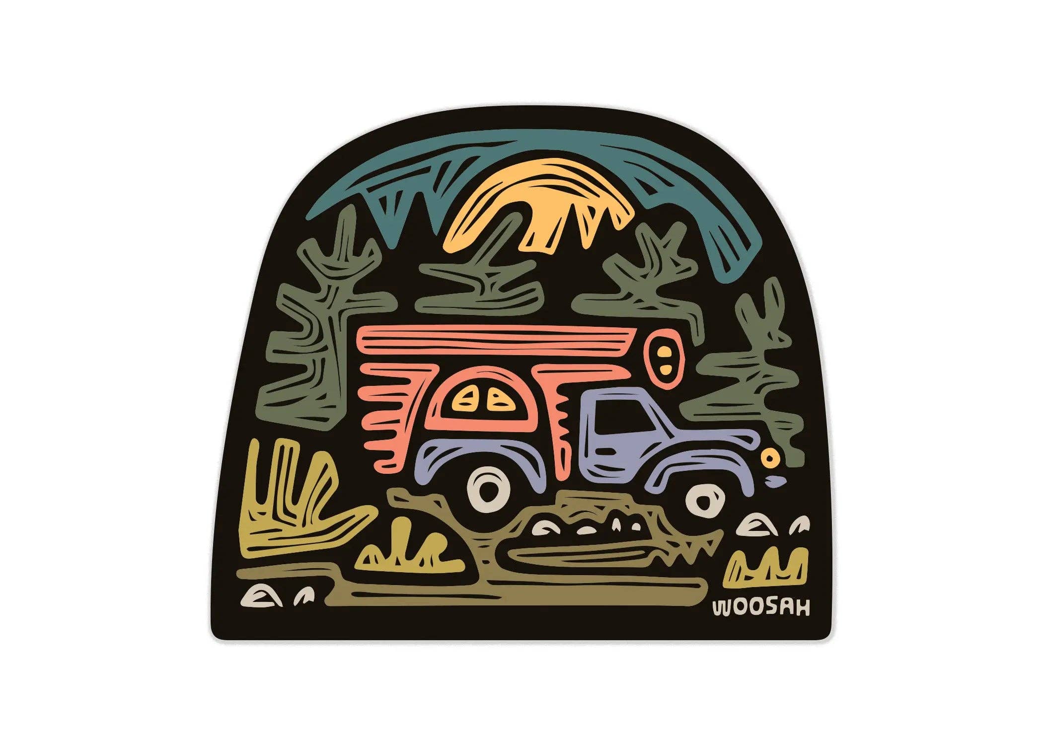 Woosah Outfitters - Wholesale Sticker - Keep Truckin' Sticker0