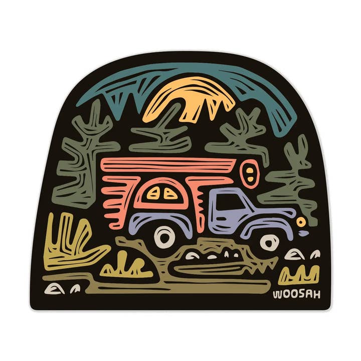 Woosah Outfitters - Vente Autocollant - Autocollant Keep Truckin'