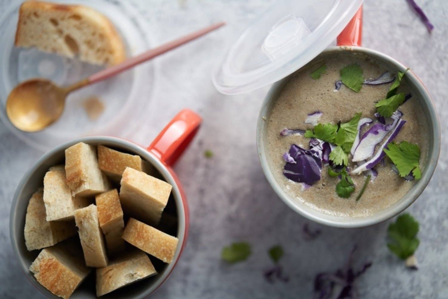 Kook - Wholesale Bowl - Kook Ceramic Soup Mugs with Lids, 25 oz, Set of 27