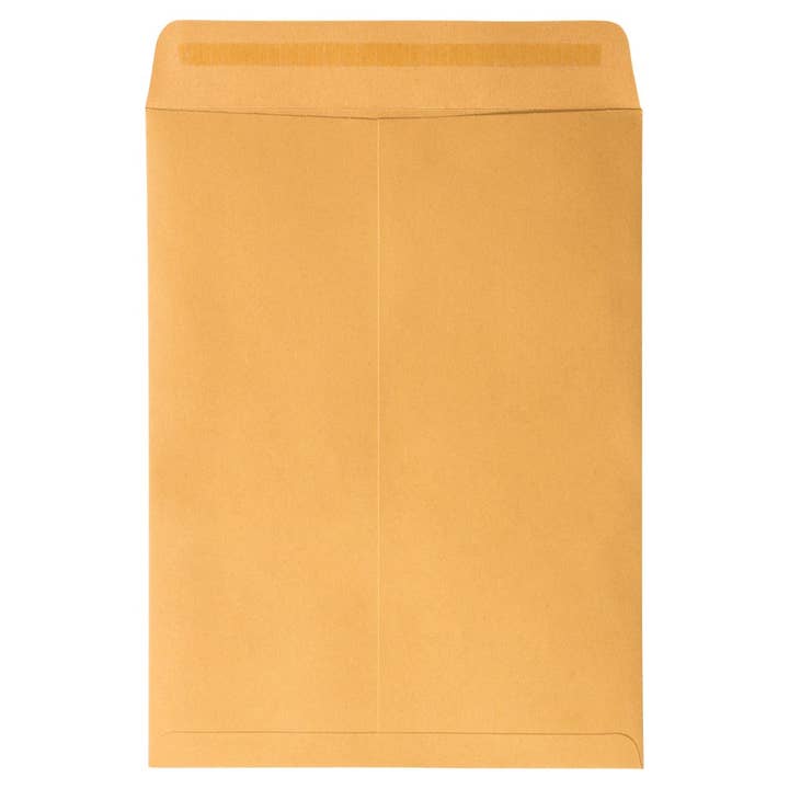 JAM PAPER - Wholesale Envelopes - 9x12 Brown Kraft Manila Envelopes, Peel & Seal, 100-Pack2