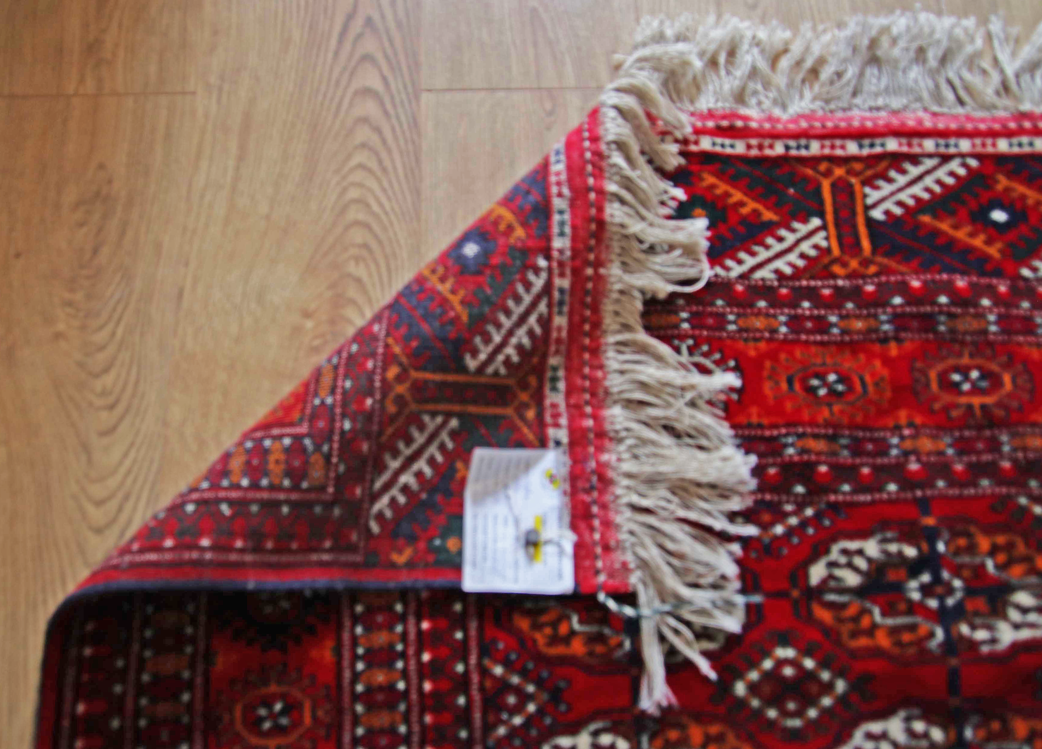 Organic Boutique Barcelona - Venta al por mayor Alfombra pequeña - Bordeaux Bukhara Design Oriental Carpet "Teke" 2.53 m²6