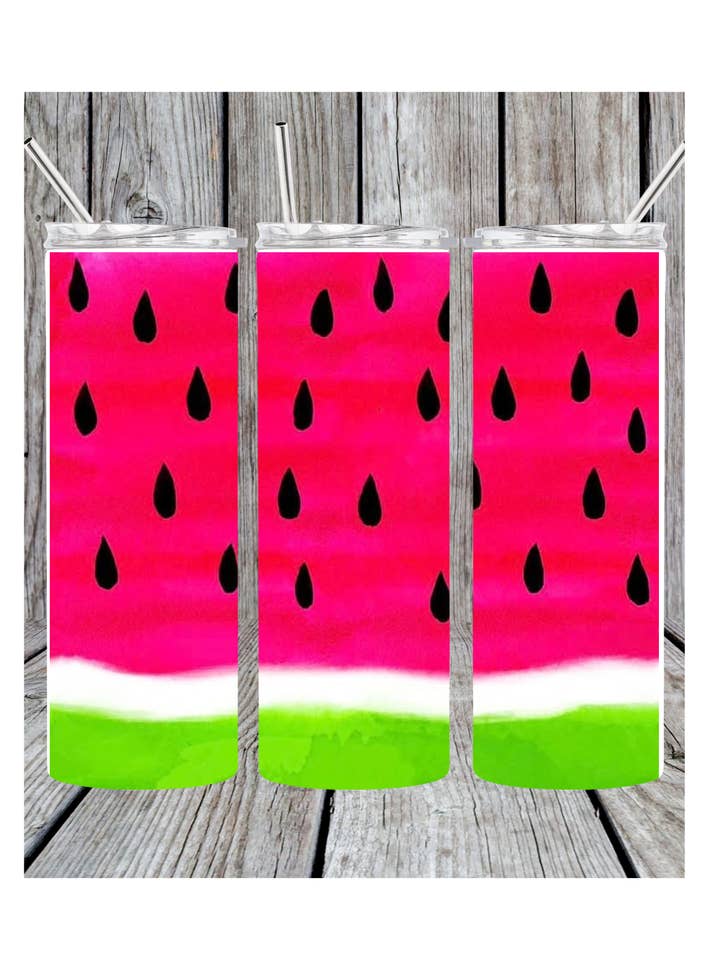 Watermelon Tumbler for wholesale by Eclectic Wallflower Boutique