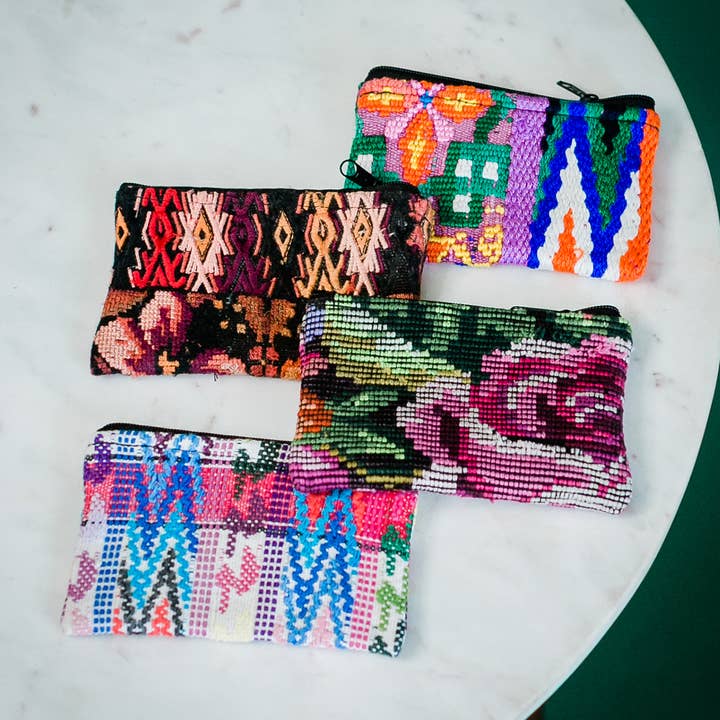 Upcycled Coin Bag for wholesale by Lucia's Imports