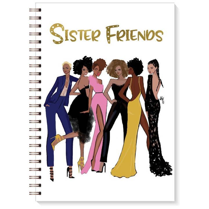 Sister Friends 2 Wired Journal for wholesale by African American Expressions