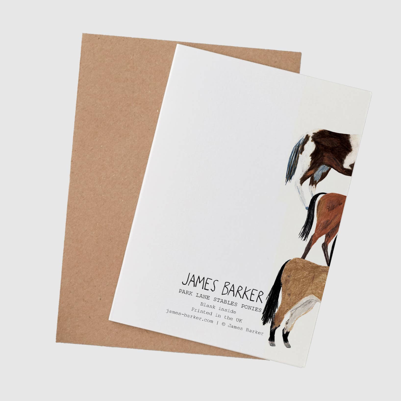 James Barker - Wholesale Everyday Greeting Card - Ponies Greeting Card1