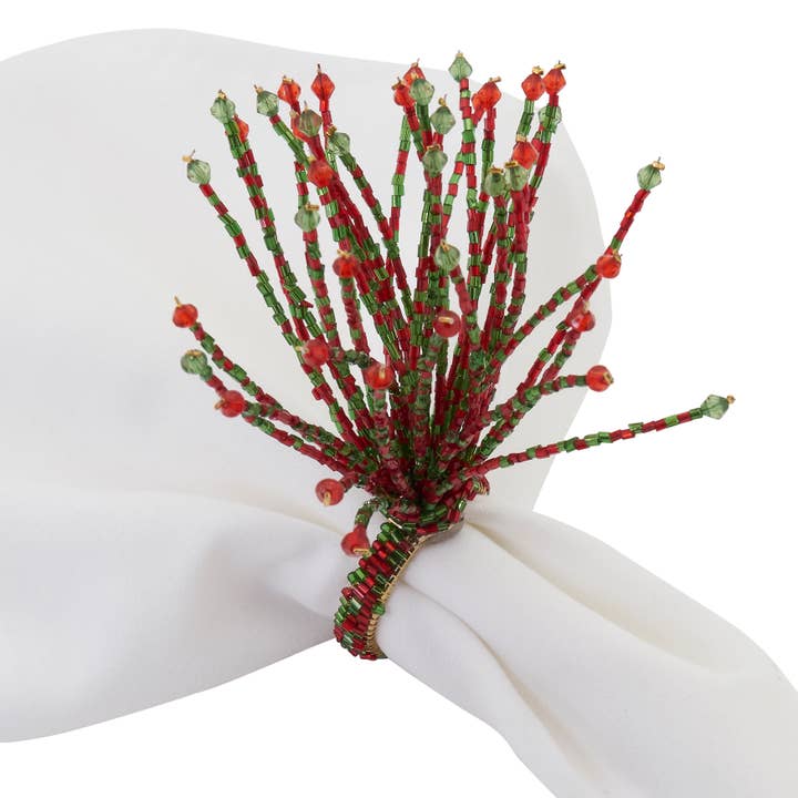 Saro Lifestyle - Wholesale Napkin Ring - Beaded Napkin Ring