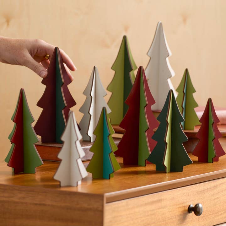 Your Heart's Content - Wholesale Christmas Decoration - Wood trees interlocking sets, color combo, Christmas, Winter1