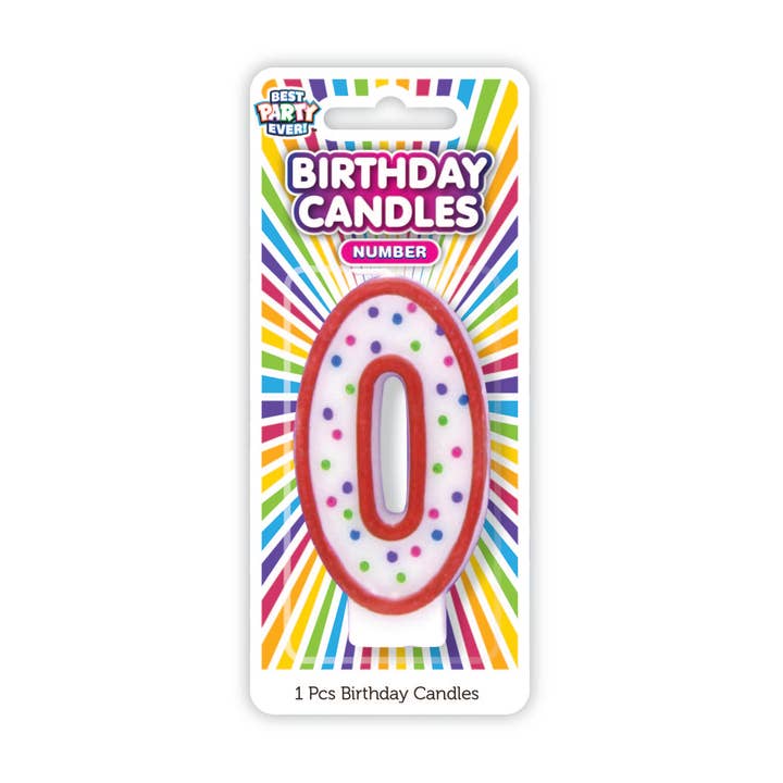 Number Birthday Candles 0 for wholesale by JFL Enterprises