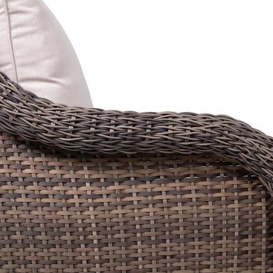 Beige Mitchell 4-Piece Wicker Sofa Set with Swivel Rocking Chairs for wholesale on Faire13