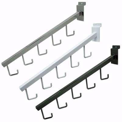 Only Hangers - Wholesale Retailer Display - Accessories - Only Hangers 5 Hook Slatwall Waterfall Pack of 32