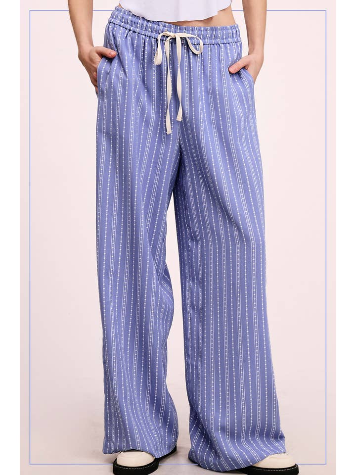 La Miel – Calças - Mulher por atacado – JDP4228-Calças de Design Padronizado de Corte Descontraído Com Bolsos10