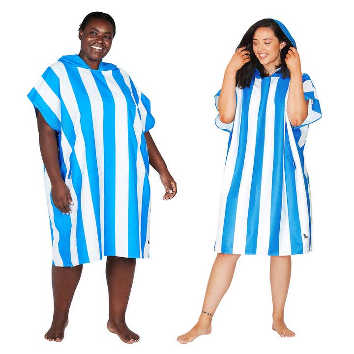 Dock & Bay UK - Wholesale Poncho - Unisex - Dock & Bay Poncho Adults - Bondi Blue - GRS Certified10