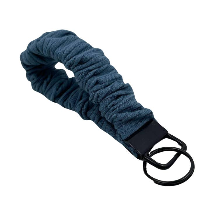 THE BLUE BAYOU SCRUNCHIE KEYCHAIN for wholesale by Nina Marie Scrunchies+