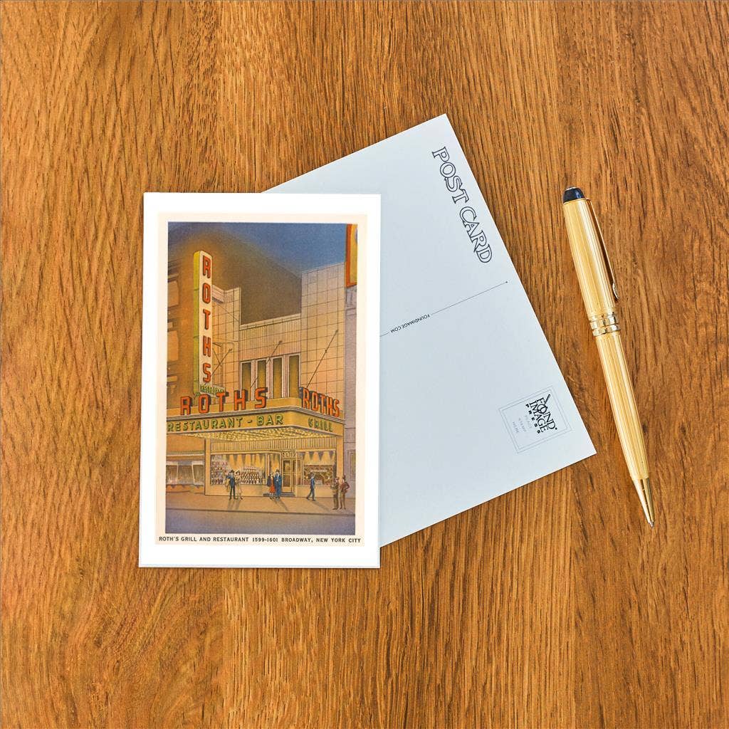 Found Image Press - Wholesale Postcard - Postcard NY-667 Roth's Restaurant, New York City1