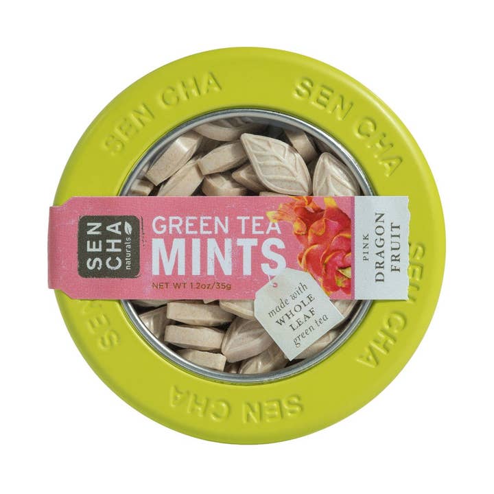 Sencha Naturals - Wholesale Mints - 6pk Green Tea Mints Canisters - Pink Dragonfruit Flavor1