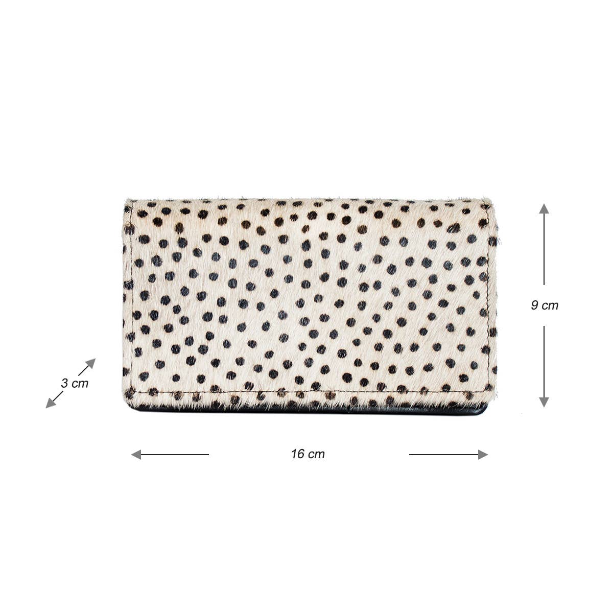 Arrigo - Wholesale Wallet - Women's - Leather Ladies Wallet RFID Black Leather Animal Print Fur22