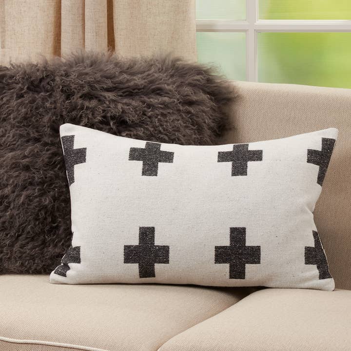 Almofada de Lançamento Reversível Com Design Plus por atacado de Saro Lifestyle