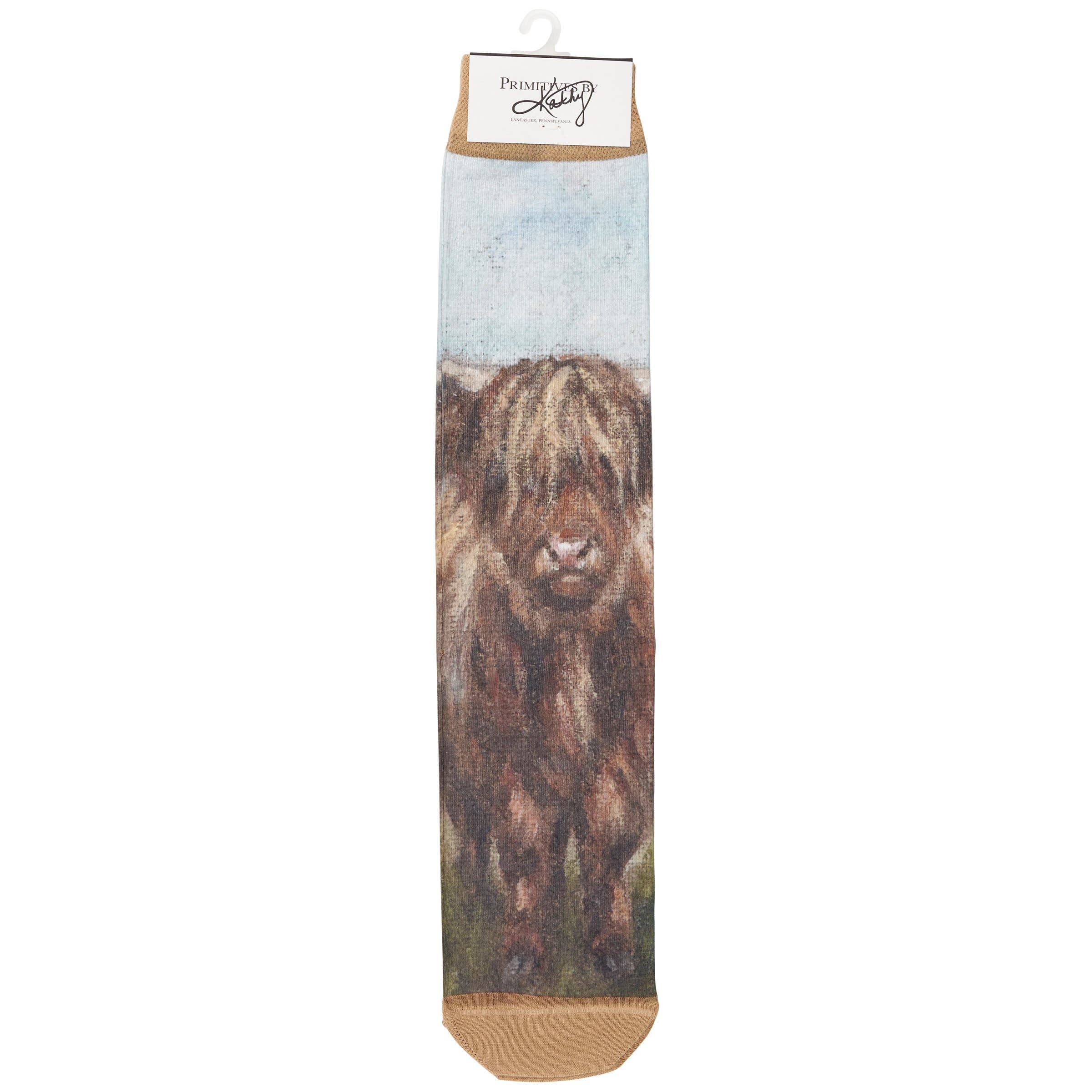 Primitives by Kathy - Wholesale Socks - Unisex - Highland Cows Socks3
