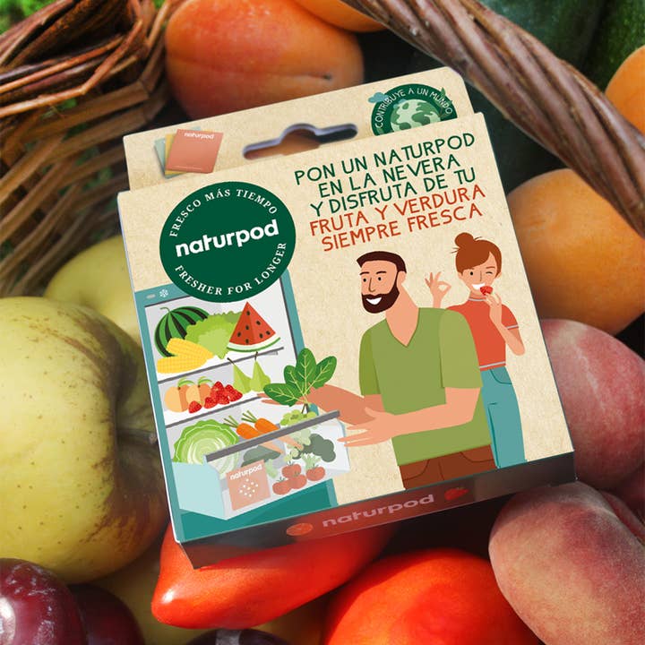 ZEROWASTE pack of 3 sachets for fruit and vegetables (3 months) for wholesale by NATURPOD