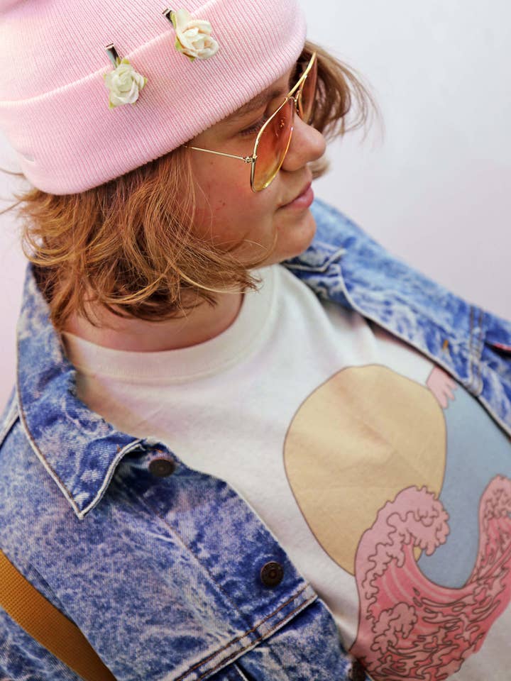 Pastell Wave Classic T-shirt för wholesale av Popkiller